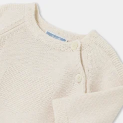 Combinaison, Barboteuse Et Ensemble-Jacadi Ensemble bébé fille en tricot - blanc doux BLANC DOUX JACADI