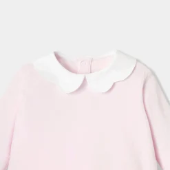 Combinaison, Barboteuse Et Ensemble-Jacadi Ensemble bébé fille en velours - rose pale ROSE PALE JACADI