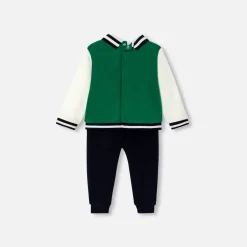 Combinaison, Salopette Et Ensemble-Jacadi Ensemble bébé garçon - lore VERT/MULTICO