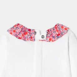 Combinaison, Barboteuse Et Ensemble-Jacadi Ensemble confort bébé fille en double jersey - blanc BLANC JACADI