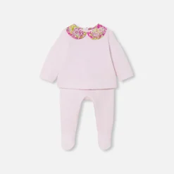Combinaison, Barboteuse Et Ensemble-Jacadi Ensemble confort bébé fille - rose pale ROSE PALE JACADI