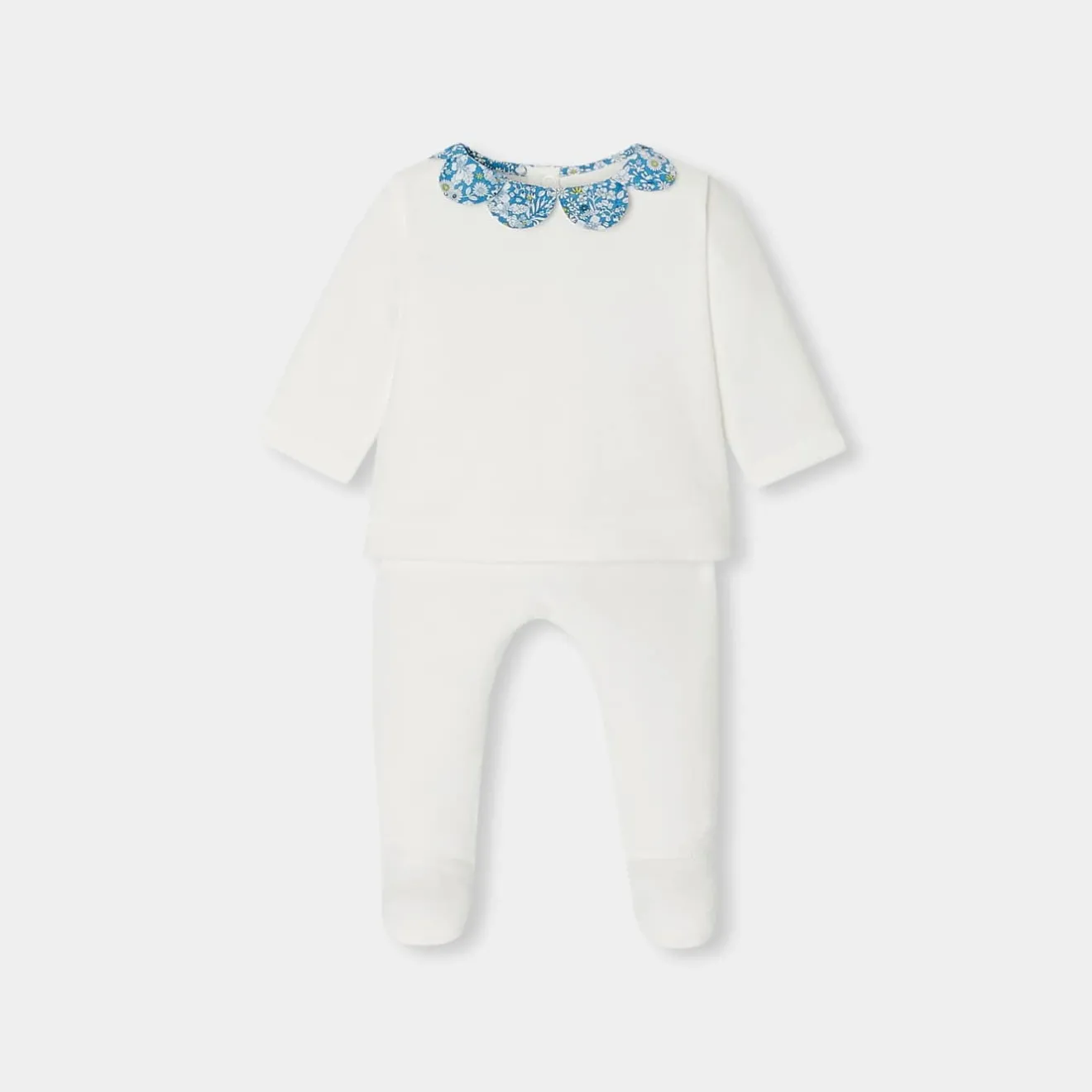 Combinaison, Barboteuse Et Ensemble-Jacadi Ensemble confort bébé fille - blanc doux BLANC DOUX JACADI