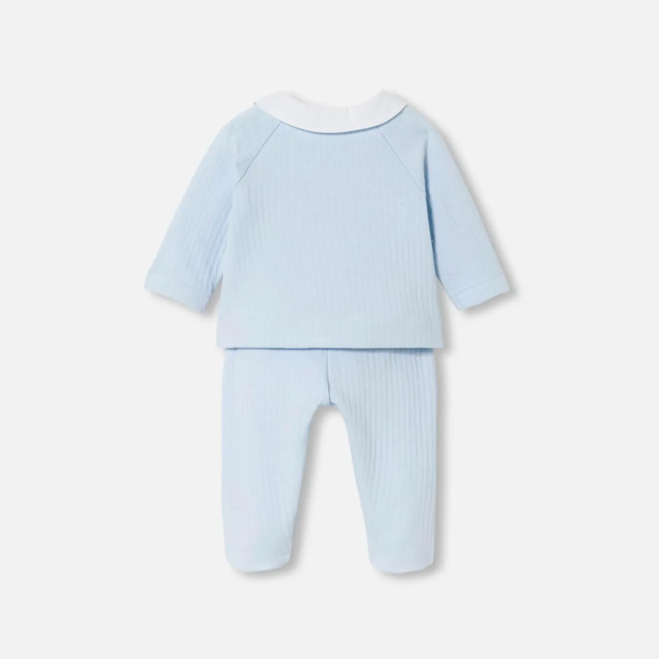 Combinaison, Barboteuse Et Ensemble-Jacadi Ensemble confort bébé garçon - BLEU PALE