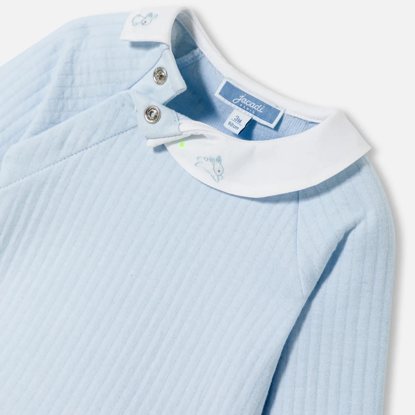 Combinaison, Barboteuse Et Ensemble-Jacadi Ensemble confort bébé garçon - BLEU PALE