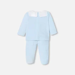 Combinaison, Barboteuse Et Ensemble-Jacadi Ensemble confort bébé garçon - BLEU PALE