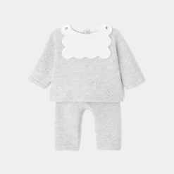 Combinaison, Barboteuse Et Ensemble-Jacadi Ensemble pantalon bébé fille - gris chine clair GRIS CHINE CLAIR JACADI