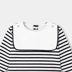 Combinaison, Barboteuse Et Ensemble-Jacadi Ensemble pantalon bébé garçon - MARINE/BLANC