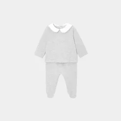 Combinaison, Barboteuse Et Ensemble-Jacadi Ensemble pantalon bébé garçon - gris chine clair GRIS CHINE CLAIR JACADI