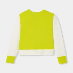 Pull, Sweat Et Cardigan-Jacadi Gilet enfant fille color block - lore BLANC DOUX/MULTICO