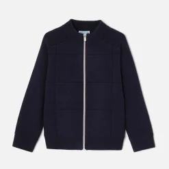 Pull, Sweat Et Cardigan-Jacadi Gilet zippé enfant garçon - marine MARINE JACADI