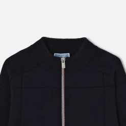 Pull, Sweat Et Cardigan-Jacadi Gilet zippé enfant garçon - marine MARINE JACADI