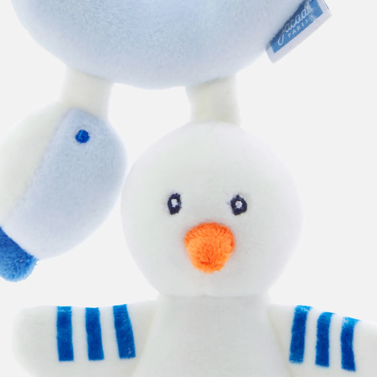 Doudou, Peluche|Eveil, Doudou Et Peluche-Jacadi Hochet mouette et poisson - BLANC/BLEU