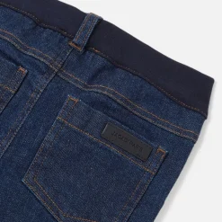 Pantalon Et Short|Pantalon Et Short-Jacadi Jean doublé bébé - DENIM FONCE