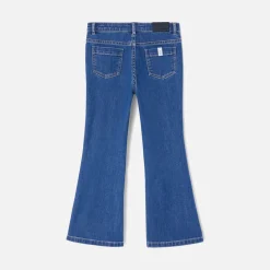 Pantalon Et Jogging-Jacadi Jean flare enfant fille - BLEU DENIM