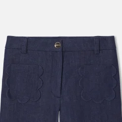 Pantalon Et Jogging-Jacadi Jean large enfant fille - DENIM FONCE