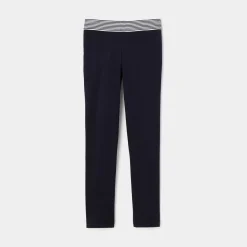 Pantalon Et Jogging-Jacadi Legging enfant fille en piqué de coton - marine MARINE JACADI