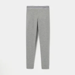Pantalon Et Jogging-Jacadi Legging enfant fille en piqué de coton - gris chine clair GRIS CHINE CLAIR JACADI