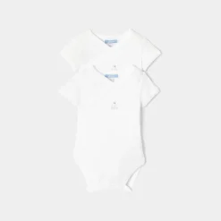 Body-Jacadi Lot de 2 bodies manches courtes bébé - blanc BLANC JACADI
