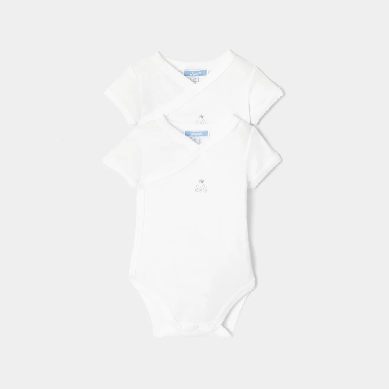 Body-Jacadi Lot de 2 bodies manches courtes bébé - blanc BLANC JACADI