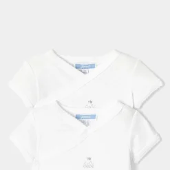 Body-Jacadi Lot de 2 bodies manches courtes bébé - blanc BLANC JACADI