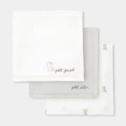 Bavoirs Et Langes-Jacadi Lot de 3 langes - blanc BLANC JACADI