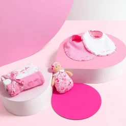 Bavoirs Et Langes-Jacadi Lot de 3 langes - lore ROSE/MULTICO