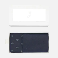 Accessoires-Jacadi Lot de 2 paires de collants enfant fille - marine MARINE JACADI