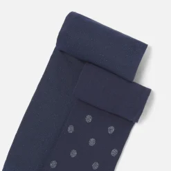 Accessoires-Jacadi Lot de 2 paires de collants enfant fille - marine MARINE JACADI