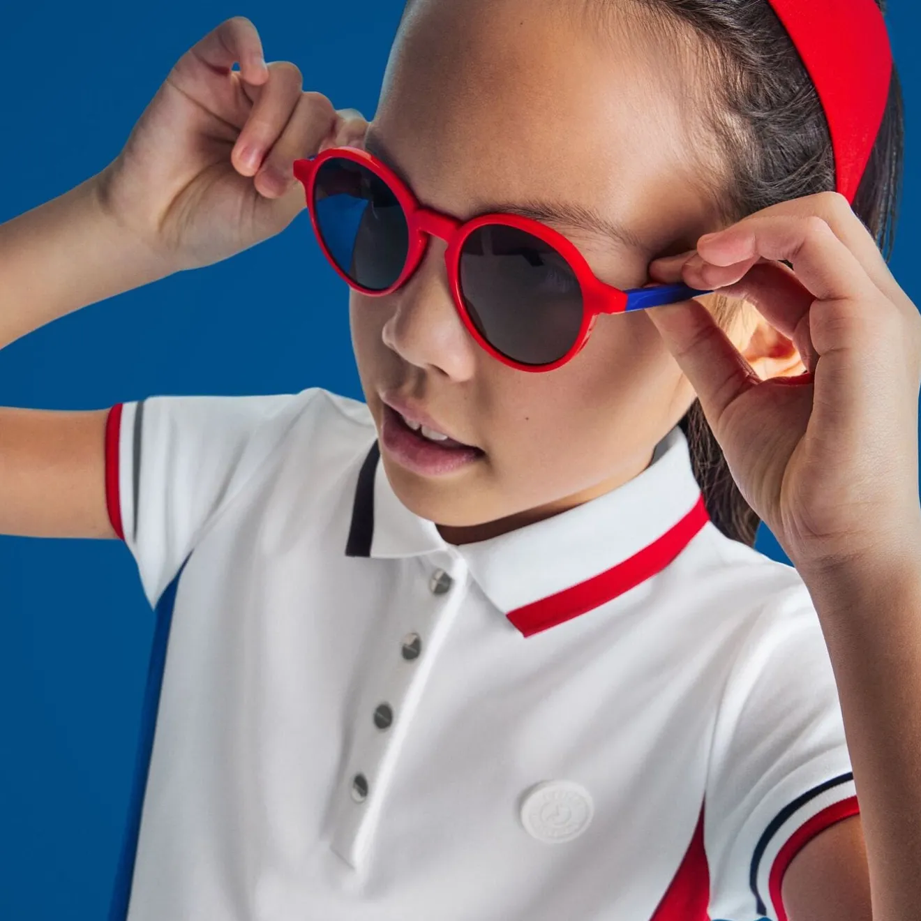Accessoires|Lunettes De Soleil-Jacadi Lunettes de soleil enfant - MARINE/ROUGE