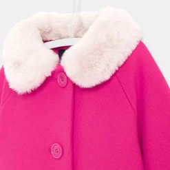 Manteaux, Vestes Et Combi Pilote-Jacadi Manteau bébé fille à col effet fourrure - ROSE FUSCHIA