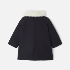 Manteaux, Vestes Et Combi Pilote-Jacadi Manteau bébé fille en drap de laine - marine MARINE JACADI