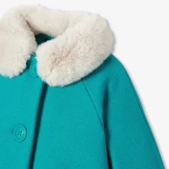 Manteaux, Vestes Et Combi Pilote-Jacadi Manteau bébé fille en drap de laine - VERT ROSEAU