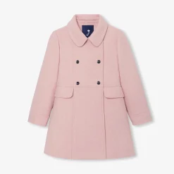Manteau, Doudoune Et Veste-Jacadi Manteau enfant fille en laine - ROSE CHINE