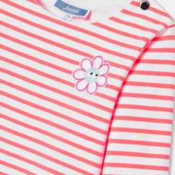 T-Shirt Et Polo-Jacadi Marinière bébé fille - BLANC/CORAIL