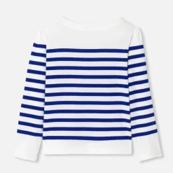T-Shirt, Polo Et Sous-Pull-Jacadi Marinière enfant fille - BLANC/BLEU