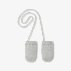 Accessoires-Jacadi Moufles bébé fille en tricot - gris chine clair GRIS CHINE CLAIR JACADI