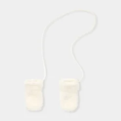 Accessoires-Jacadi Moufles bébé sherpa - blanc doux BLANC DOUX JACADI