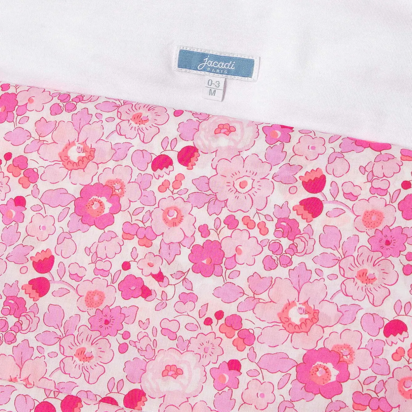 Gigoteuse, Couverture|Gigoteuses Et Couvertures-Jacadi Nid d'ange en tissu Liberty - lore ROSE/MULTICO