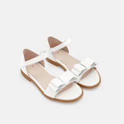 Sandales Et Nu-Pieds|Chaussures-Jacadi Nu-pieds enfant fille en cuir verni - blanc BLANC JACADI
