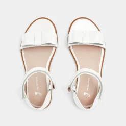 Sandales Et Nu-Pieds|Chaussures-Jacadi Nu-pieds enfant fille en cuir verni - blanc BLANC JACADI