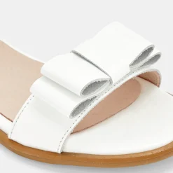 Sandales Et Nu-Pieds|Chaussures-Jacadi Nu-pieds enfant fille en cuir verni - blanc BLANC JACADI