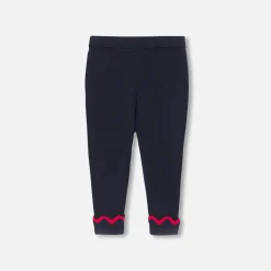 Pantalon Et Short-Jacadi Pantalon bébé fille en tricot - marine MARINE JACADI