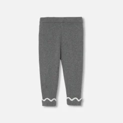 Pantalon Et Short-Jacadi Pantalon bébé fille en tricot - gris anthracite GRIS ANTHRACITE JACADI