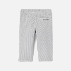 Pantalon Et Short-Jacadi Pantalon bébé garçon à rayures - BLANC/GRIS