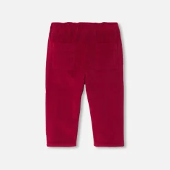 Pantalon Et Short-Jacadi Pantalon bébé garçon en velours - POURPRE