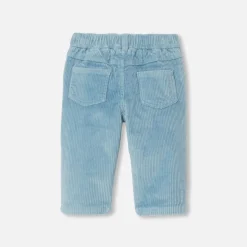 Pantalon Et Short-Jacadi Pantalon bébé garçon en velours côtelé - BLEU DEAU