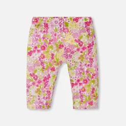 Pantalon, Bloomer Et Short-Jacadi Pantalon confort bébé fille en Tissu Liberty - lore ROSE/MULTICO