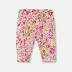 Pantalon, Bloomer Et Short-Jacadi Pantalon confort bébé fille en Tissu Liberty - lore ROSE/MULTICO