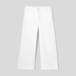 Pantalon Et Jogging-Jacadi Pantalon large enfant fille - blanc BLANC JACADI