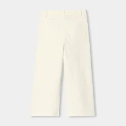 Pantalon Et Jogging-Jacadi Pantalon large enfant fille en velours côtelé - blanc doux BLANC DOUX JACADI